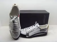 chaussures dsquared hommes new style 2013 sept cuir argent noir